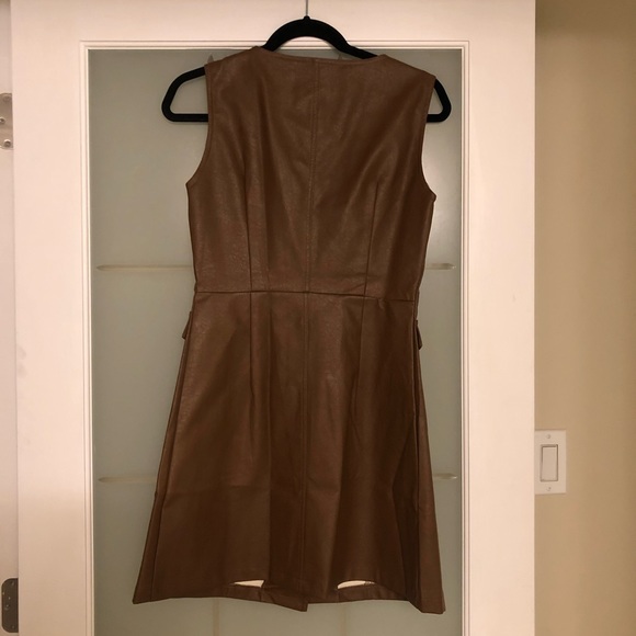 Faux Leather Vest Dress - Picture 2 of 3